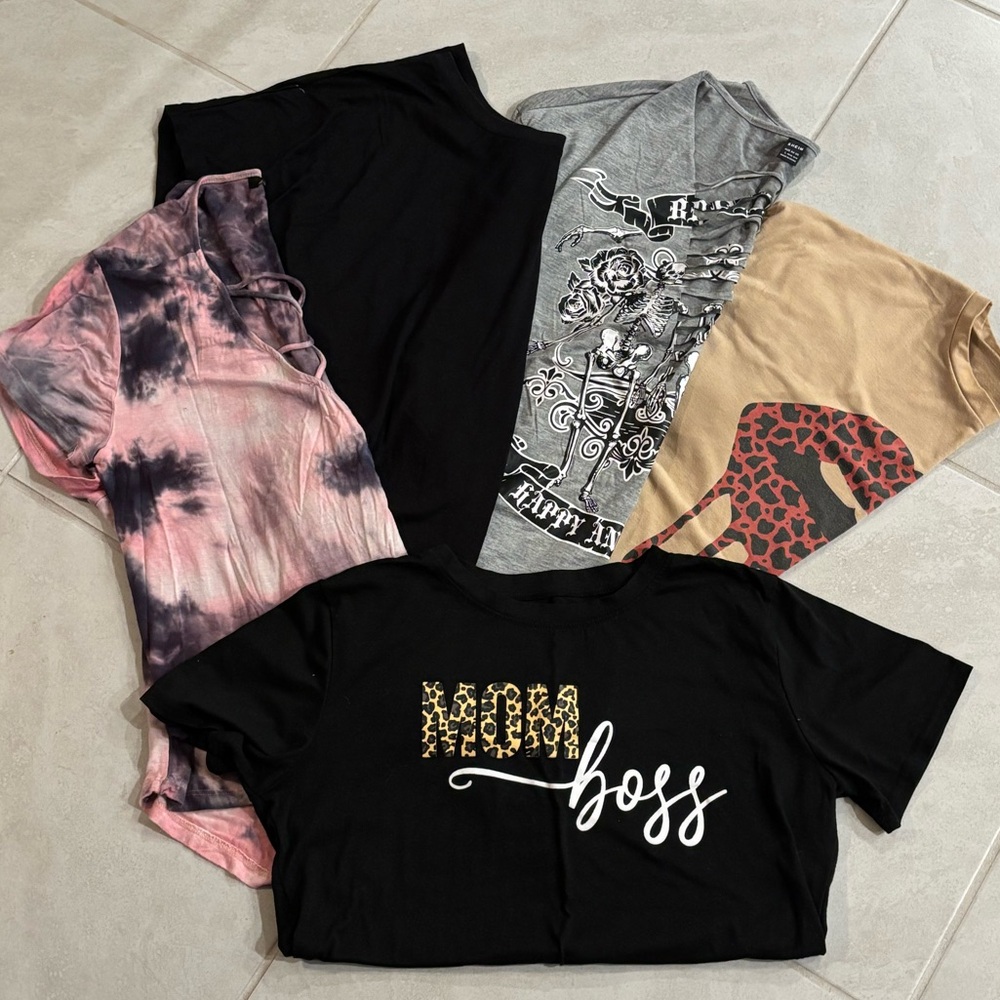 Trendy Graphic and Tie-Dye T-Shirts